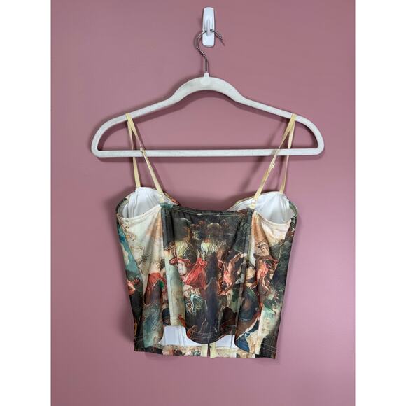Superdown Ziva Bustier Top in Tan Multi Size Large - Picture 5 of 6